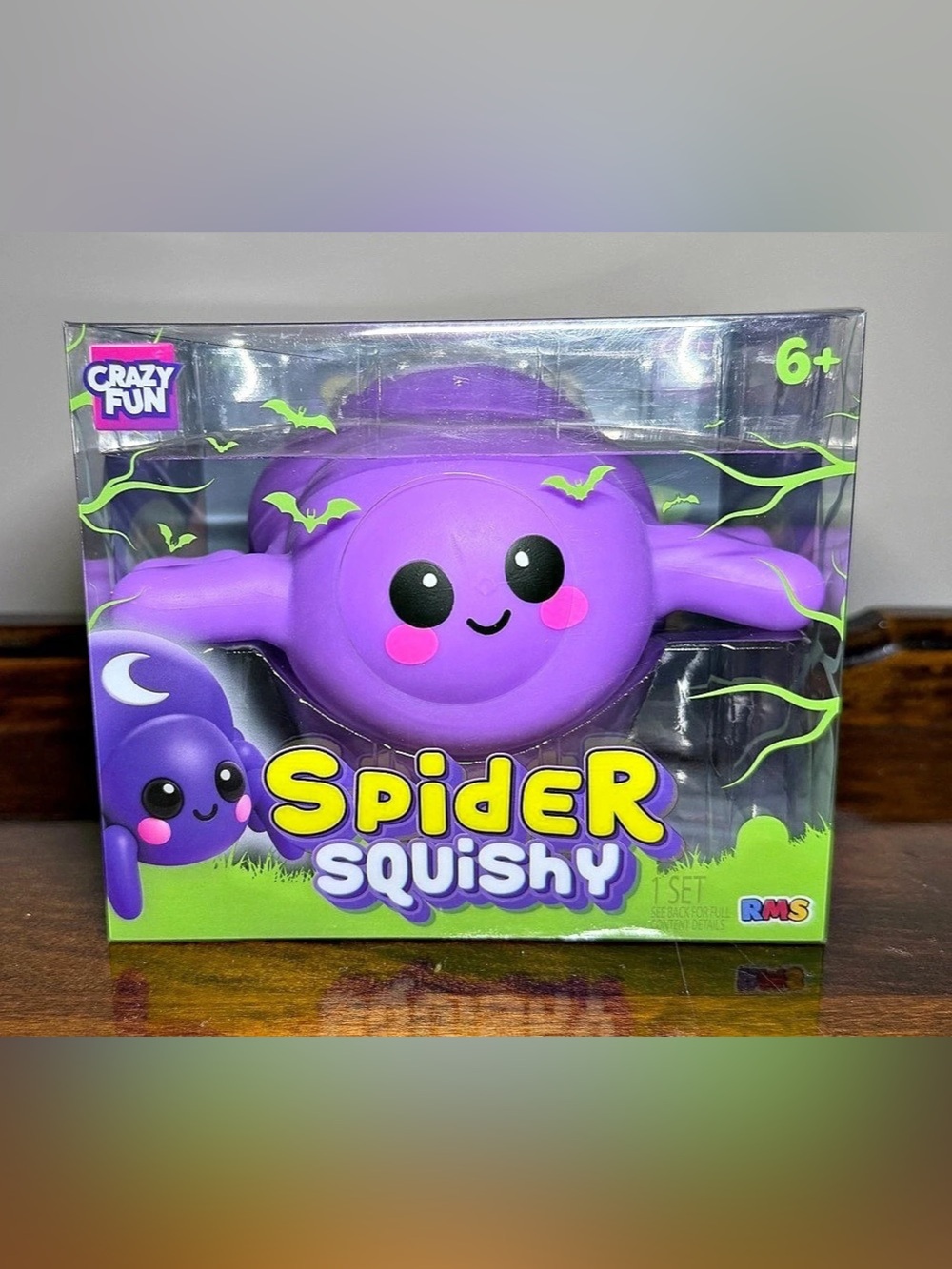 Crazy Fun Spider Squishy Purple - RMS - Target - brand new with factory stickers